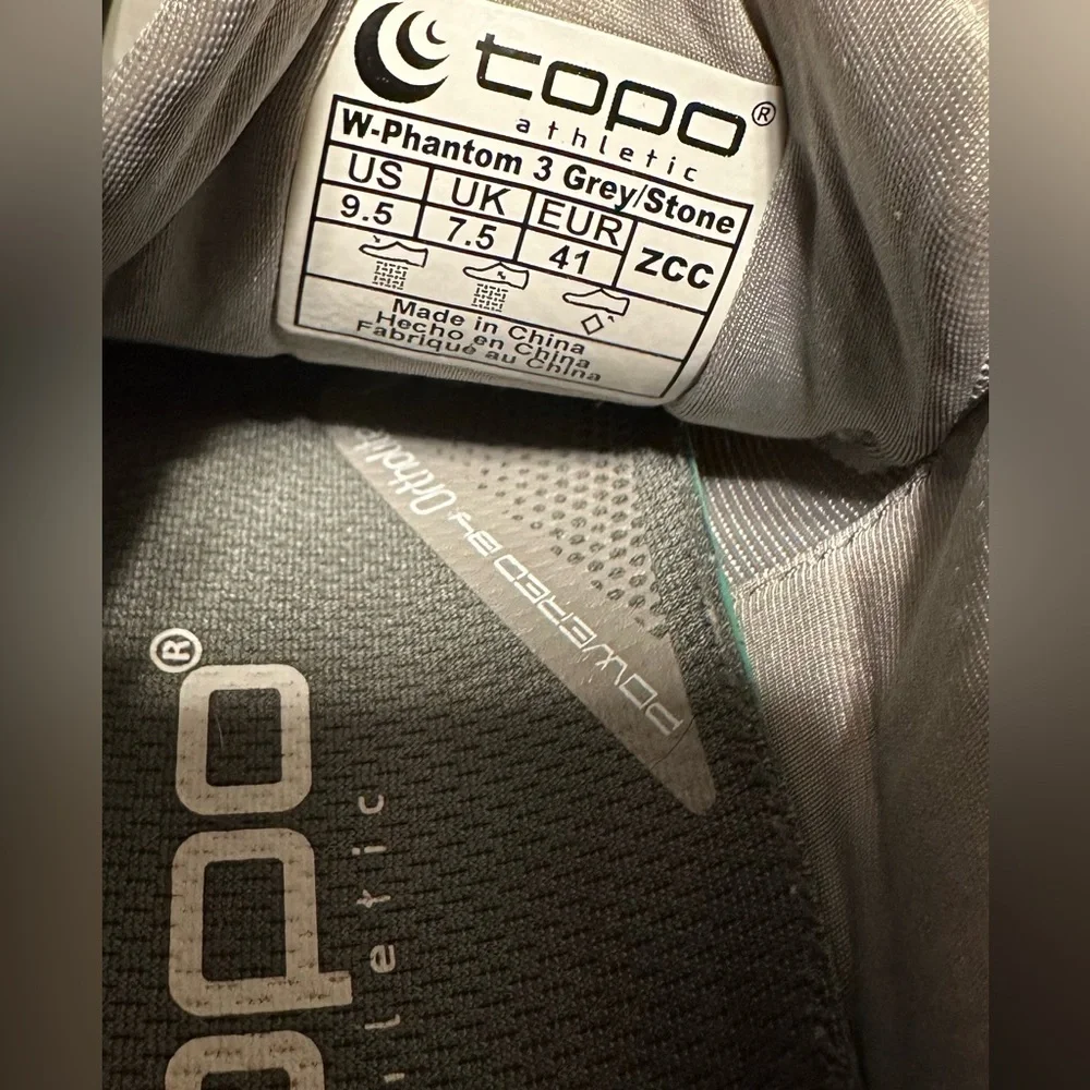 W Topo Gray Zipfoam Athletic Shoes - Picture 4 of 5